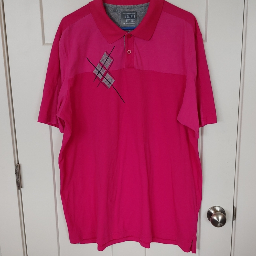Under Armour Vibrant Pink Polo Shirt
